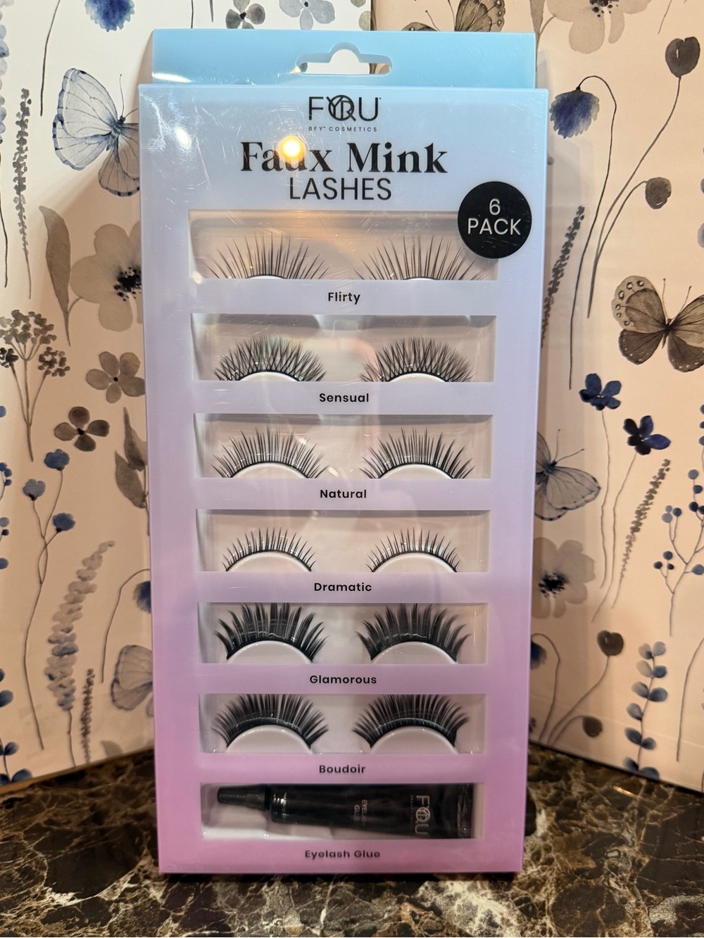 Faux Mink Lashes 6 Pack - Flirty, Sensual, Natural, Dramatic, Glamorous, Boudoir
